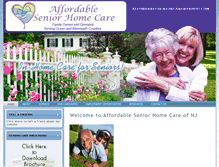 Tablet Screenshot of affordableseniorhomecare.net